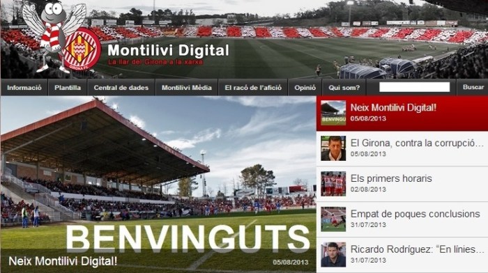 Captura de pantalla de la primera portada de Montilivi Digital